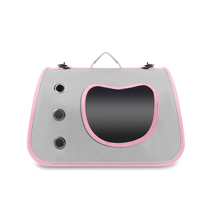Portable Pet Carrier Bag for Small Dogs Cats Outdoor Foldable Cat Bag Breathable Cat Shoulder Bag Kitten Carrying Bag
