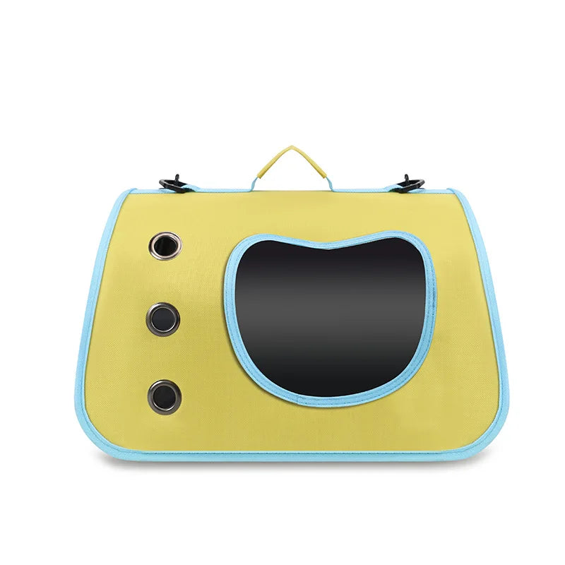 Portable Pet Carrier Bag for Small Dogs Cats Outdoor Foldable Cat Bag Breathable Cat Shoulder Bag Kitten Carrying Bag