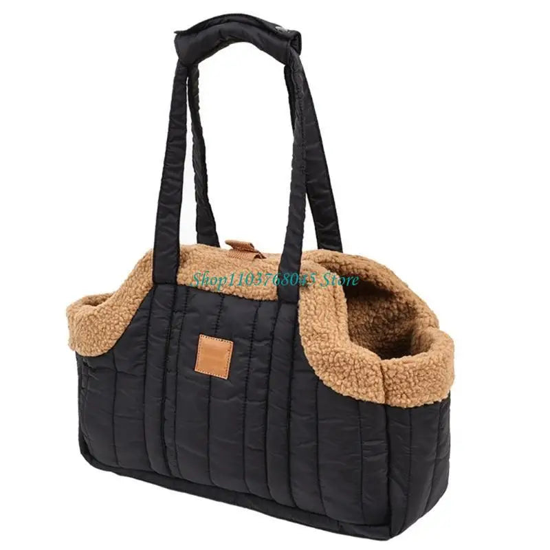 Pet Handbag Cats Carriers Bag Soft Big Capacity with Safety Strap Breathable Pet Carriers Sightseeing Bag