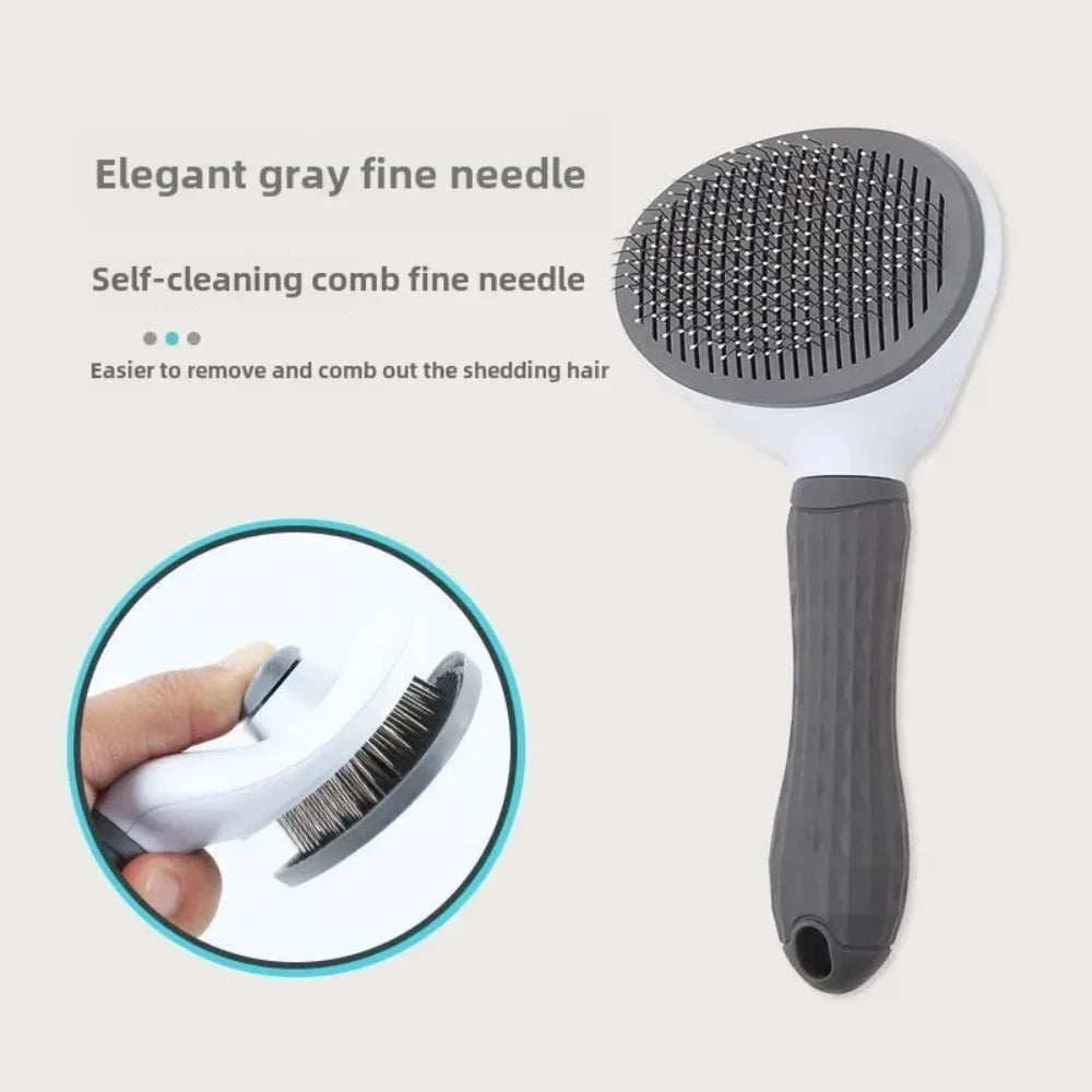 Pet Grooming Brush Self Cleaning Comb for Dogs Cats Effective Shedding Hair Removal and Dematting Care Tool Pet Accessories