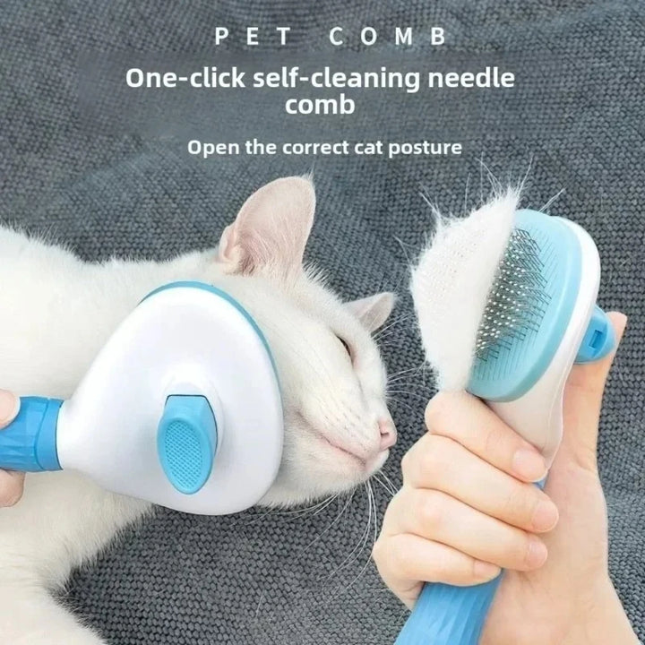 Pet Grooming Brush Self Cleaning Comb for Dogs Cats Effective Shedding Hair Removal and Dematting Care Tool Pet Accessories