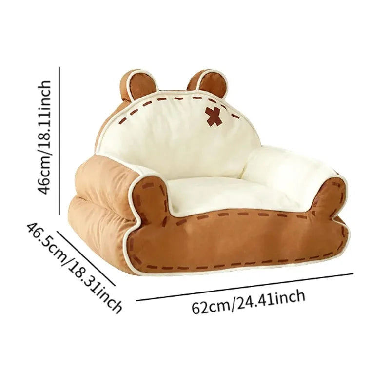 Pet Sofa Playing Fashion Home Decoration Kitten Warm Pet House Dog Sofa Nest Cat Bed for Pet Small Medium Dogs Cats Home Indoor