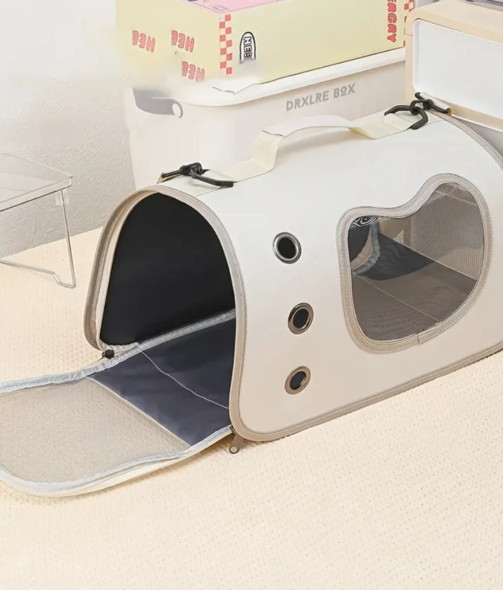 Portable Pet Carrier Bag for Small Dogs Cats Outdoor Foldable Cat Bag Breathable Cat Shoulder Bag Kitten Carrying Bag