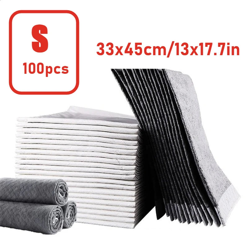 100pcs Super Absorbent Pet Diapers for Dogs Training Pee Pads Disposable Healthy Nappy Mat for Cats Dog Quick-dry Surface
