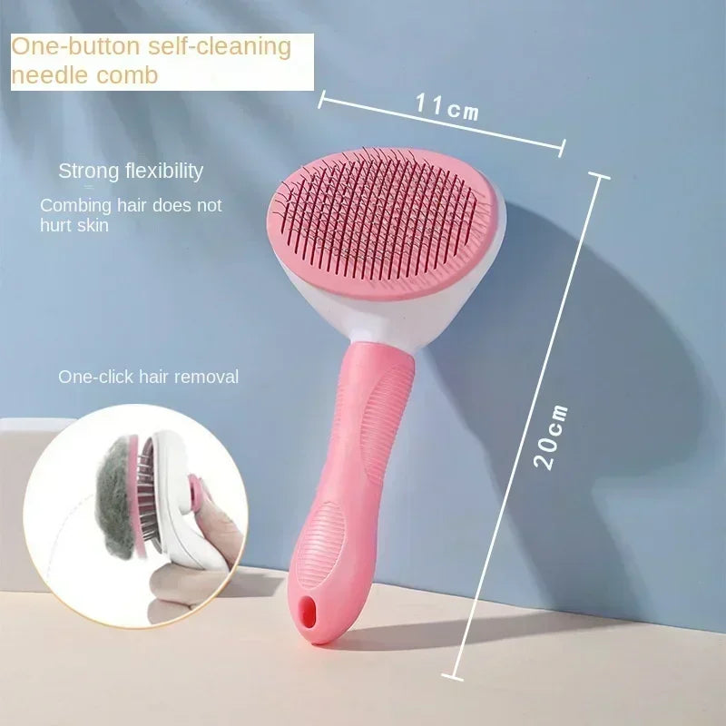 Pet Grooming Brush Self Cleaning Comb for Dogs Cats Effective Shedding Hair Removal and Dematting Care Tool Pet Accessories