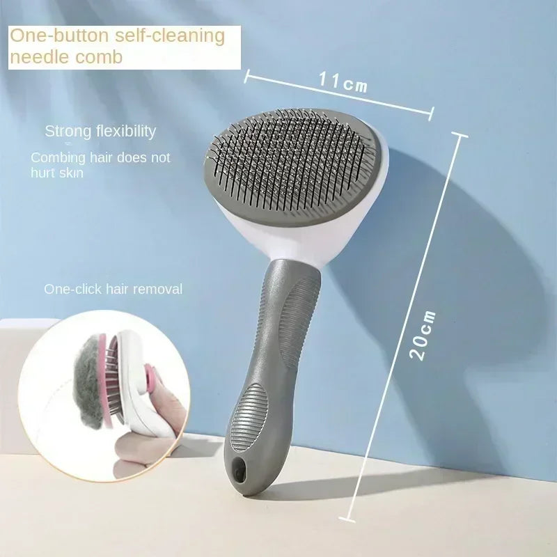 Pet Grooming Brush Self Cleaning Comb for Dogs Cats Effective Shedding Hair Removal and Dematting Care Tool Pet Accessories