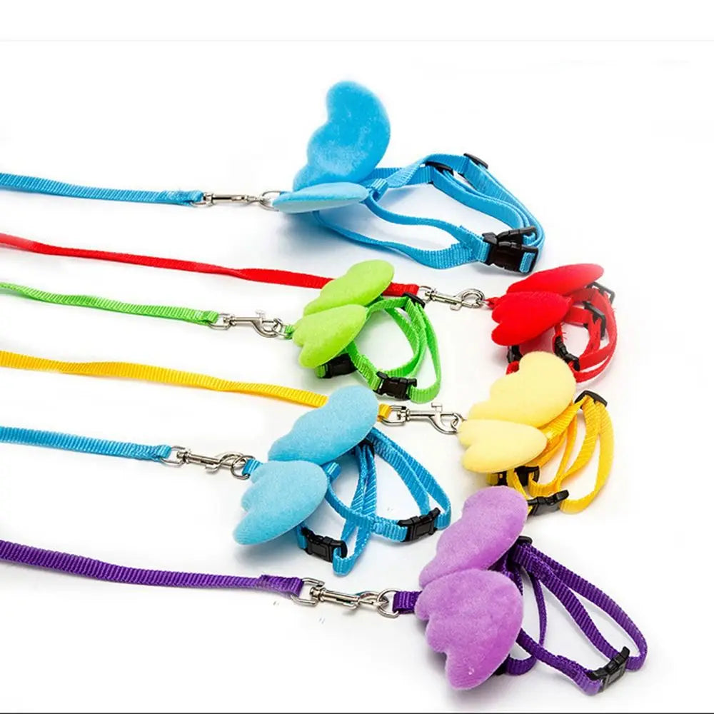 Pet Supplies Outdoor Walking Animal  Accessories Adjustable Puppy Collars Cat Puppy Leash Set Dogs Leads Rope Pet Harness