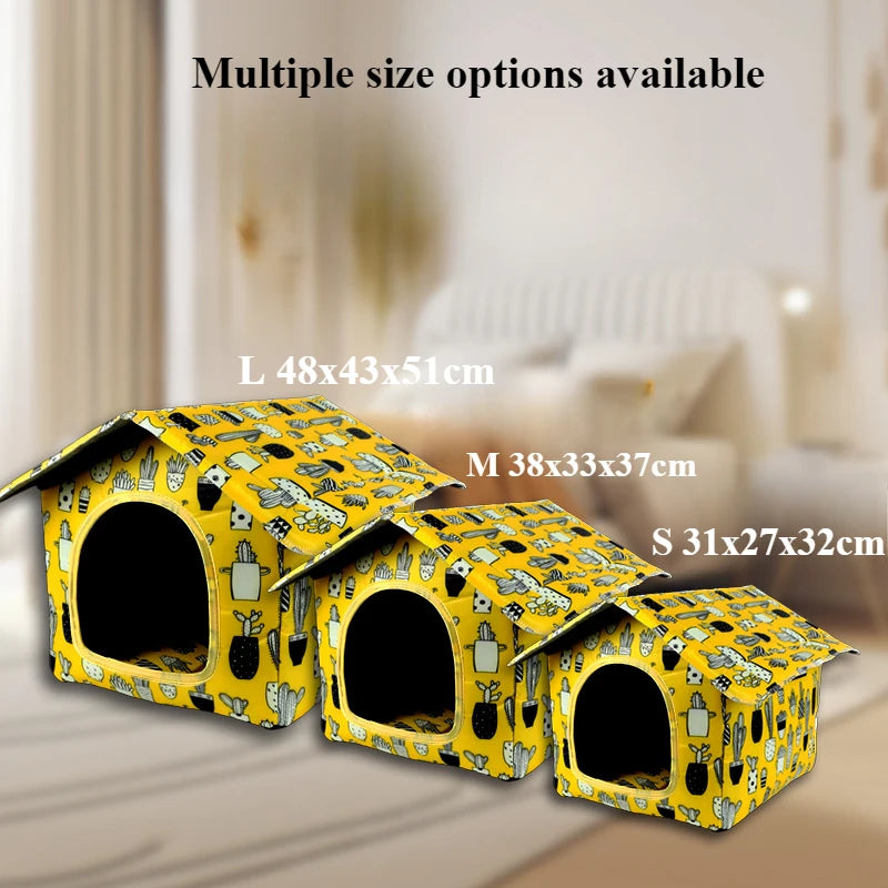 Water-resistant Foldable and Detachable Pet House Ideal for Cats Dogs in Outdoor Environments Cat House Cats Home Pet Supplies