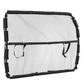 Dog Car Barrier, 50" Wide Car Divider for Front Seats Installation, Vehicle Pet Barrier with See Through Net Mesh