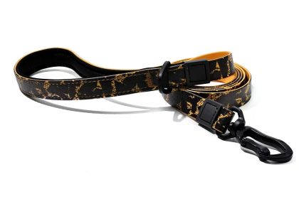 UV Printing Camouflage Embossed Pet Leash Set Is A Perfect Combination Of Style And Functionality Specially Designed For Pets' Outdoor Activities (Option: Orange-20mm)