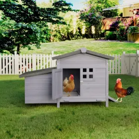 Outdoor Free-Range Wooden Chicken Coop With Asphalt Roof, Leak-Proof Pull-Out Tray, Secure Predator Defense, Nesting Box With Easy Access, Multip (Option: defaulttitle)